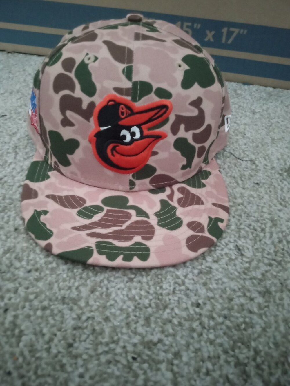 Baltimore orioles camo fitted hat 7 5/8